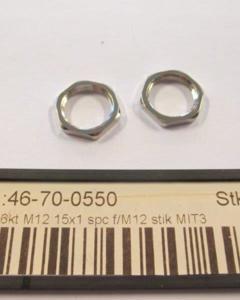 Nut 6kt M12 15x1 spc f/M12 plug MIT3